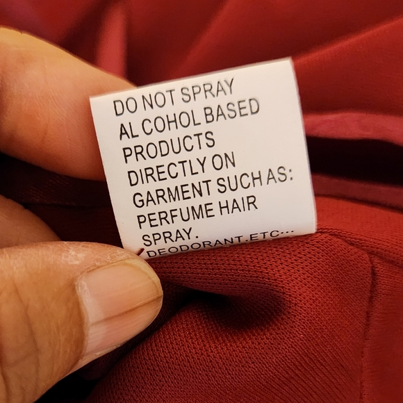 NWT IEENA for MAC DUGGAL One Shoulder Dress, color Dark Red, size 2 - Picture 11 of 13